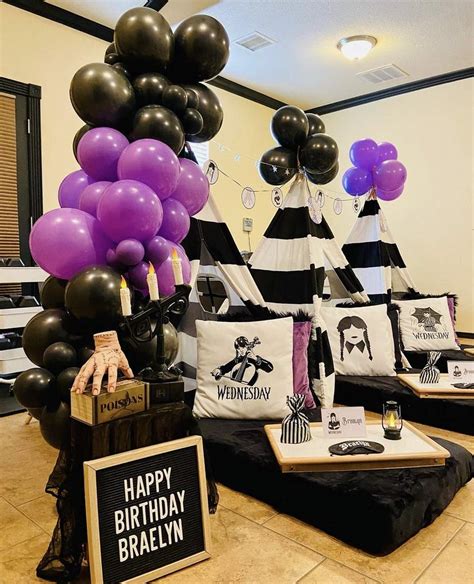 8x8 wednesday backdrop happy birthday perfect for decoration party vinyl material happy birthday. . Wednesday addams party decor